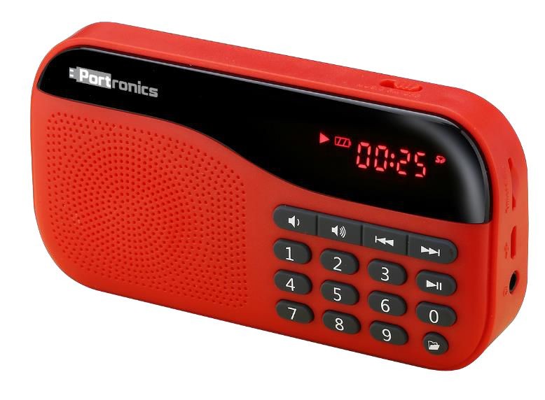 Portronics Plugs POR-141 Portable Speaker with FM & MicroSD Card Support (Black)